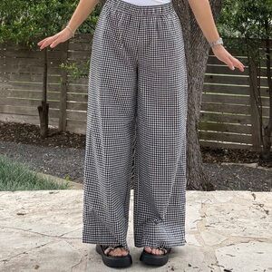 NWT Shiny By Nature Picnic Pants - Black Gingham